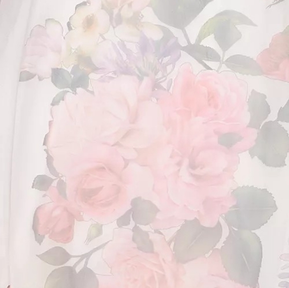 B Darlin White Floral Organza Prom Dress 11/12 - Picture 5 of 13